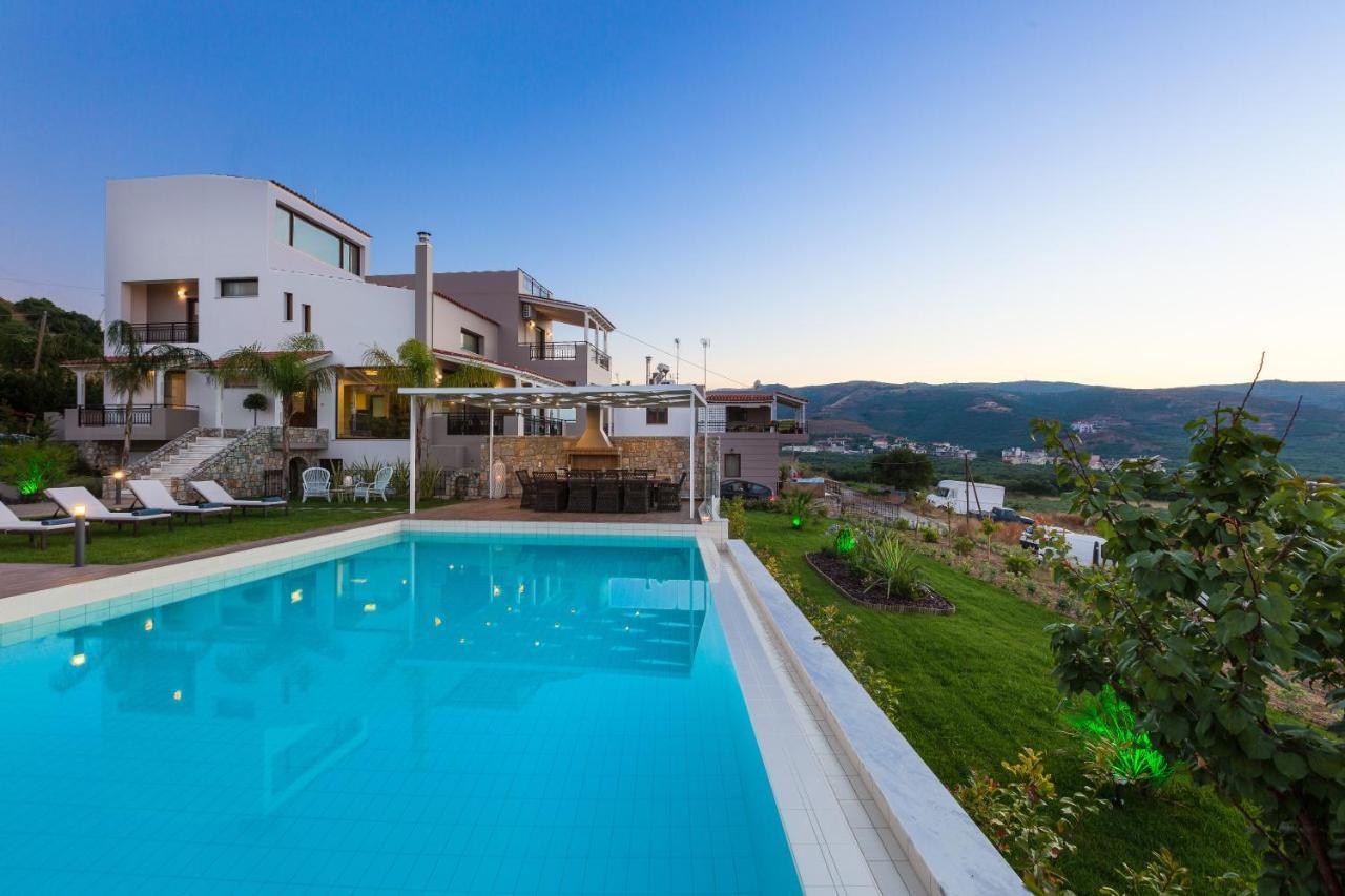 Villa Anemeli - Luxury Pool Villa With Gorgeous Seaview Kíssamos Dış mekan fotoğraf