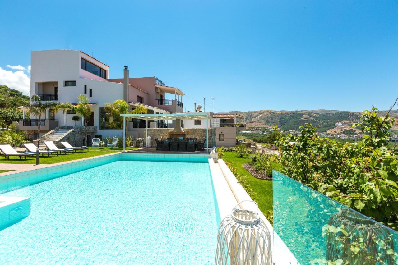 Villa Anemeli - Luxury Pool Villa With Gorgeous Seaview Kíssamos Dış mekan fotoğraf