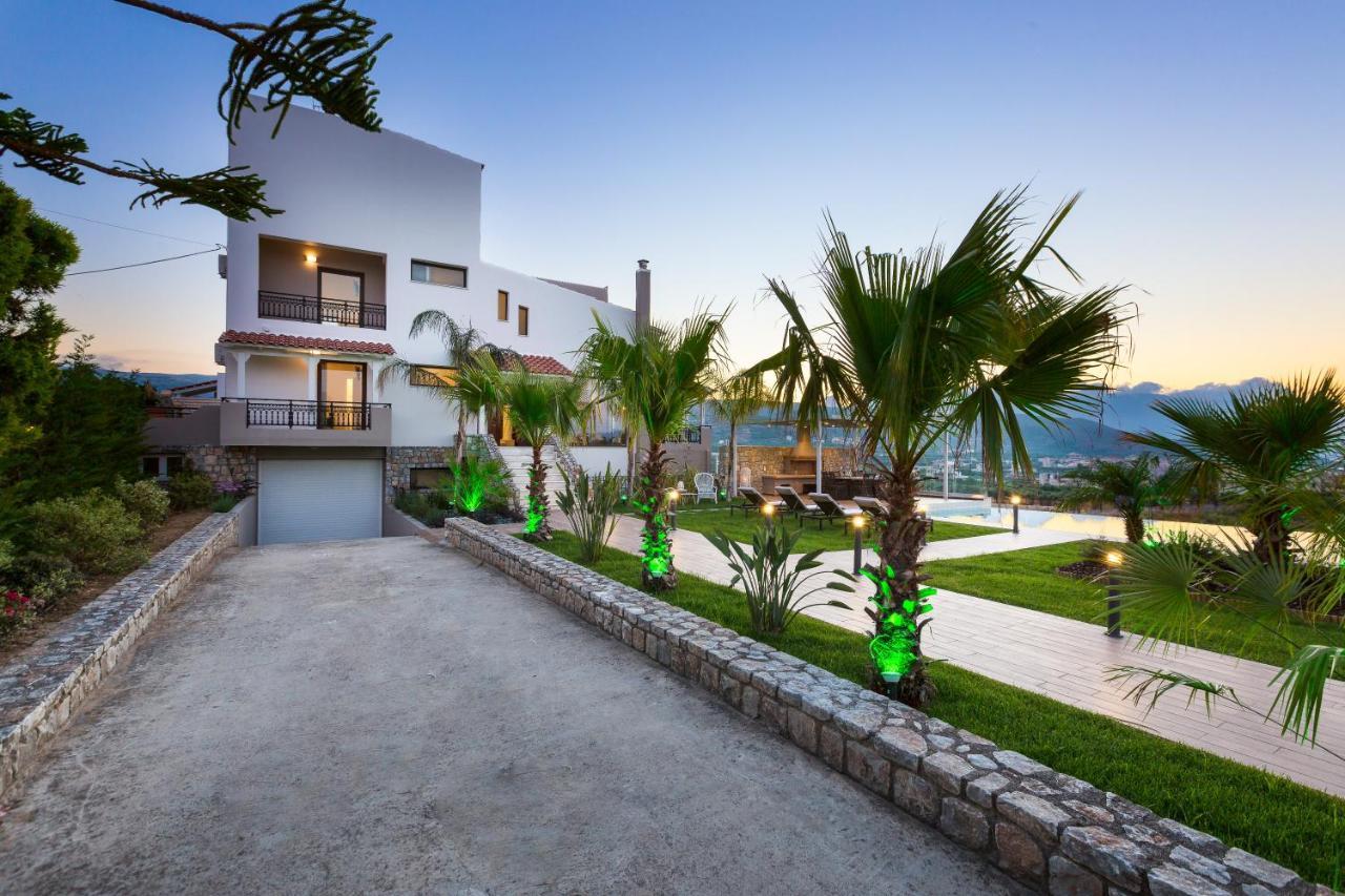 Villa Anemeli - Luxury Pool Villa With Gorgeous Seaview Kíssamos Dış mekan fotoğraf