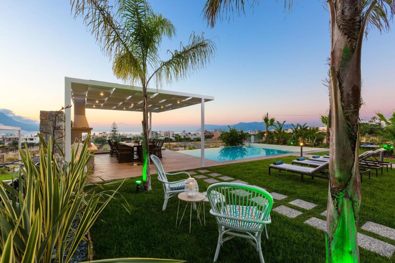 Villa Anemeli - Luxury Pool Villa With Gorgeous Seaview Kíssamos Dış mekan fotoğraf