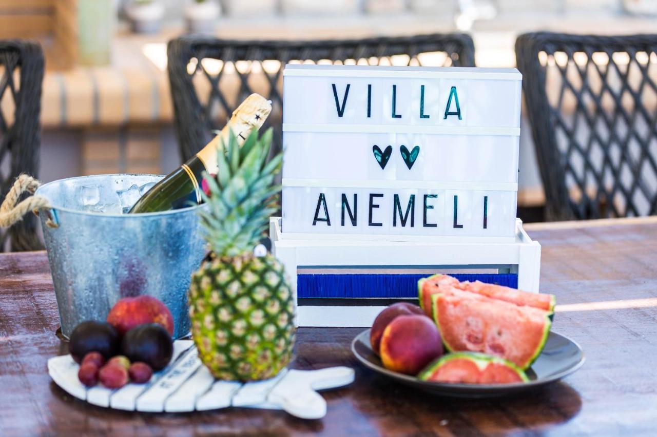 Villa Anemeli - Luxury Pool Villa With Gorgeous Seaview Kíssamos Dış mekan fotoğraf