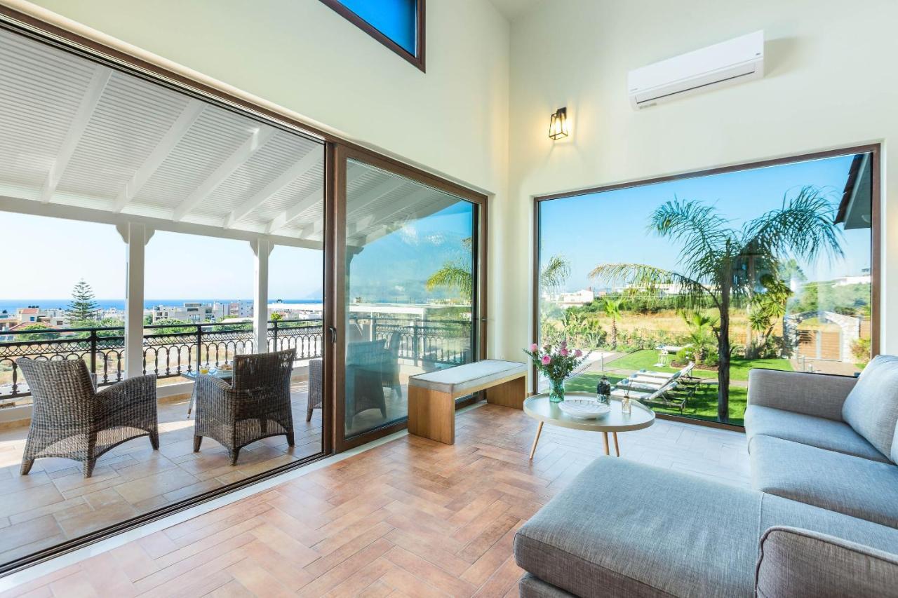 Villa Anemeli - Luxury Pool Villa With Gorgeous Seaview Kíssamos Dış mekan fotoğraf