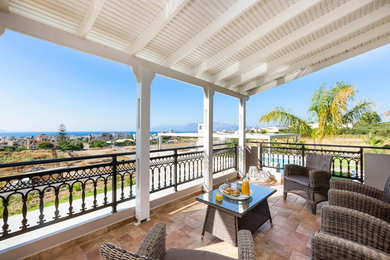 Villa Anemeli - Luxury Pool Villa With Gorgeous Seaview Kíssamos Dış mekan fotoğraf