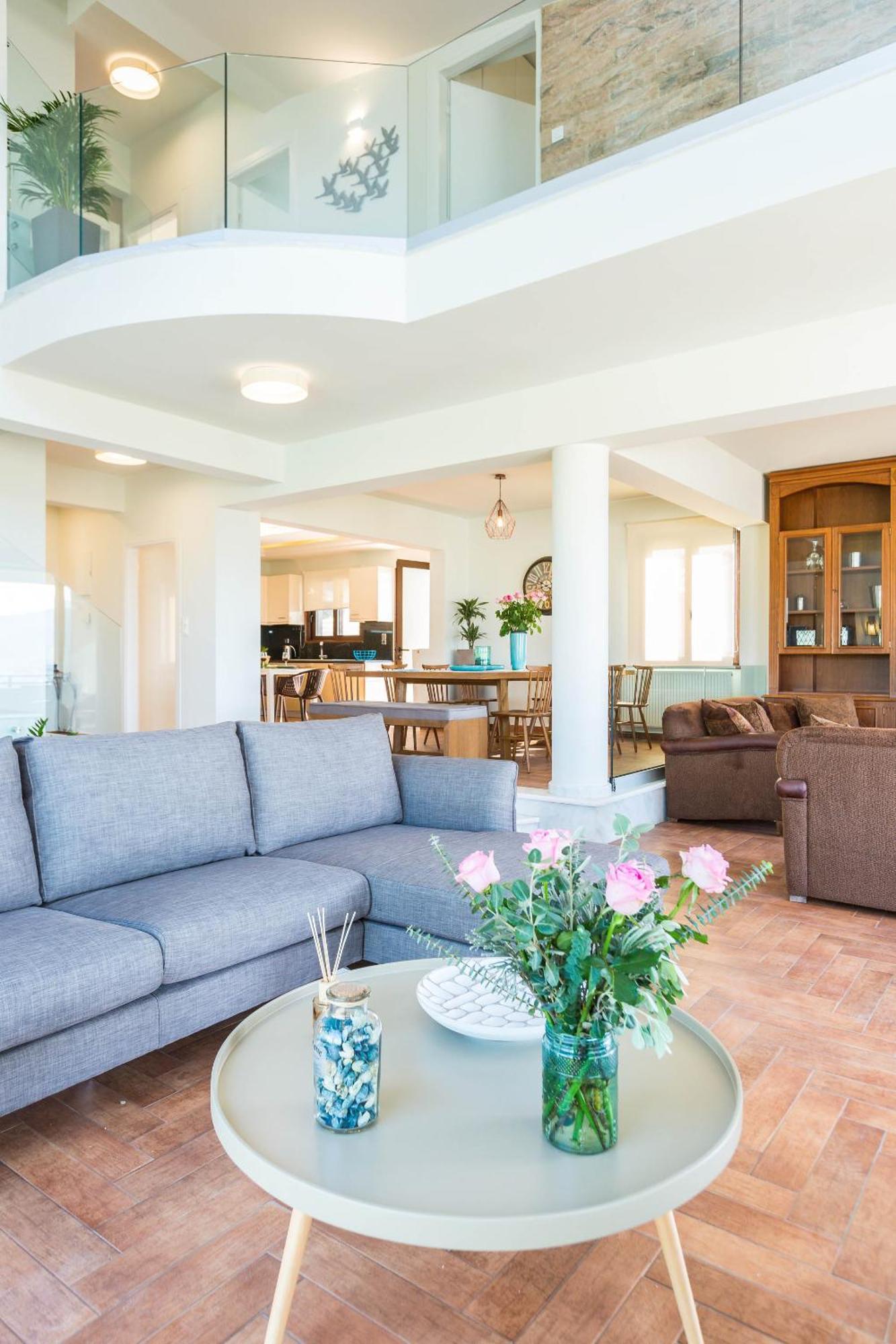 Villa Anemeli - Luxury Pool Villa With Gorgeous Seaview Kíssamos Dış mekan fotoğraf