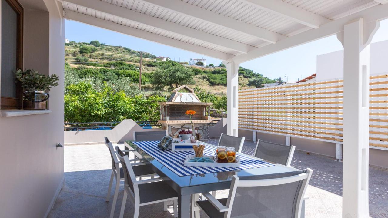 Villa Anemeli - Luxury Pool Villa With Gorgeous Seaview Kíssamos Dış mekan fotoğraf
